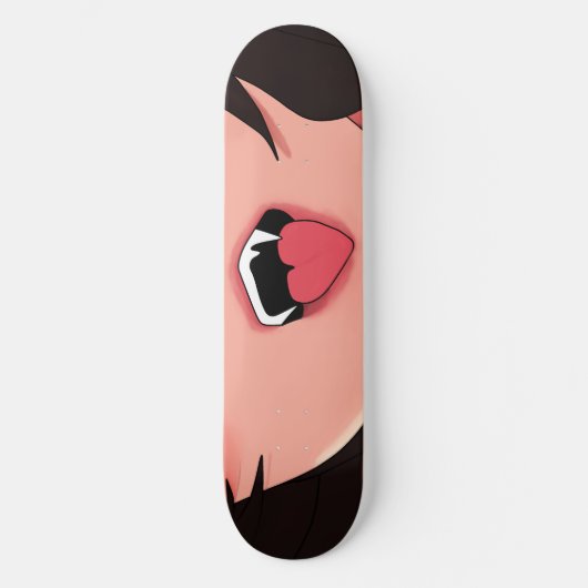 Vampire Anime Lips Skateboard Deck (Voorkant)