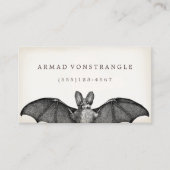 Vampire Bat Halloween Calling Card Contactkaartje (Voorkant)