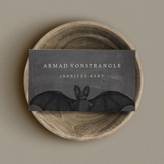Vampire Bat Halloween Visitekaartje