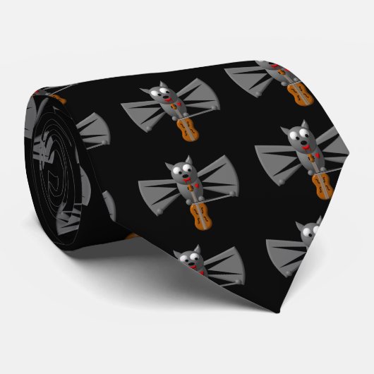 Vampire Bat Het geweld afspelen Stropdas (Opgerold)