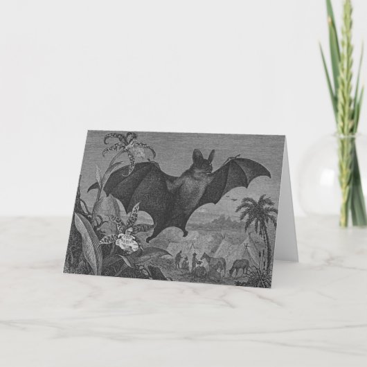 Vampire Bat Lithograph Kaart (Voorkant)
