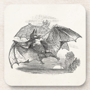  Vampire Bats Aangepaste Retro Bats Bier Onderzetter