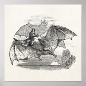 Vampire Bats Aangepaste Retro Bats Poster (Voorkant)
