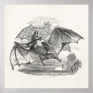  Vampire Bats Aangepaste Retro Bats Poster
