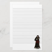 Vampire Beauty Lined Stationery Briefpapier (Voorkant / Achterkant)