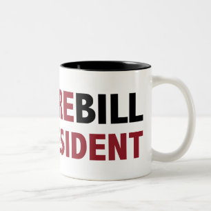 Vampire Bill for president Tweekleurige Koffiemok