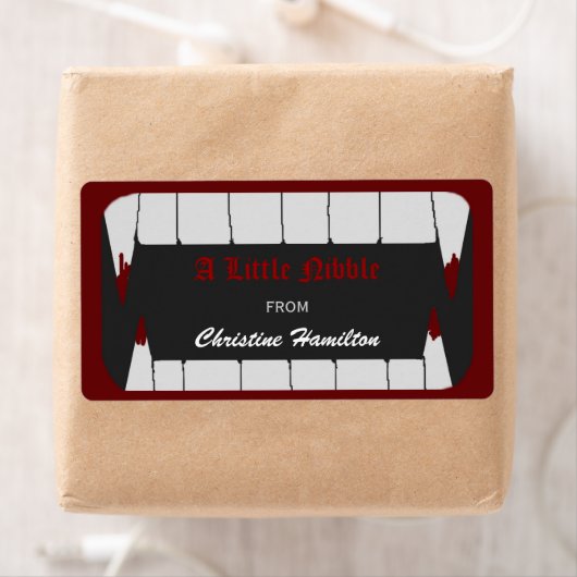 Vampire Bite Halloween Baking Labels (Insitu)