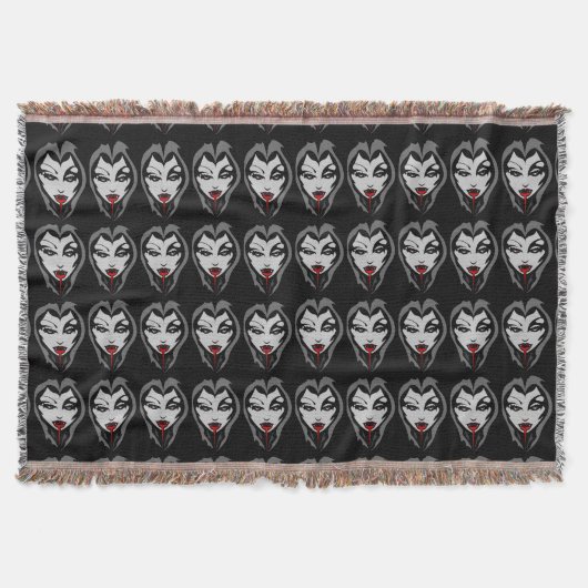 Vampire Blanket Halloween Vampire Blanket Decor Deken (Voorkant)