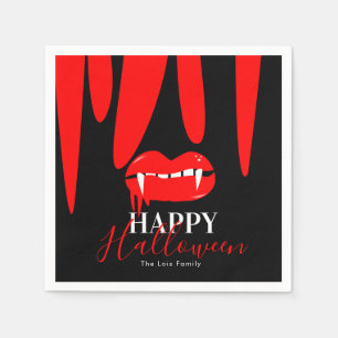 Vampire Bloed Lippen Halloween Verjaardagsfeestje Servet
