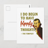 Vampire Bloody Thoughts  Briefkaart (Voorkant / Achterkant)