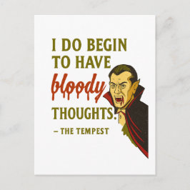 Vampire Bloody Thoughts  Briefkaart