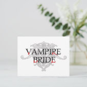 Vampire Bride Briefkaart (Staand voorkant)