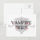 Vampire Bride Briefkaart (Voorkant / Achterkant)