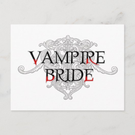 Vampire Bride Briefkaart (Voorkant)