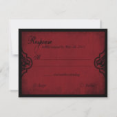 Vampire Bride RSVP-kaart A RSVP Kaartje (Achterkant)