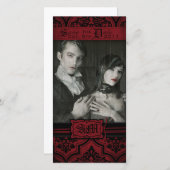 Vampire Bride SD-fotokaart Save The Date (Voorkant / Achterkant)