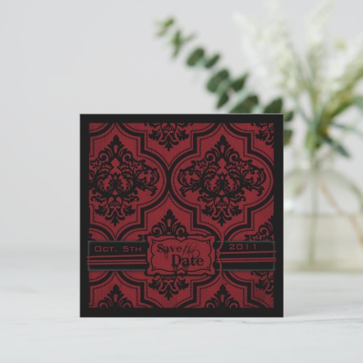 Vampire Bride SD Square Save The Date (Staand voorkant)