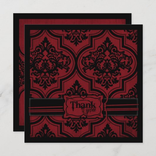 Vampire Bride TY Square Bedankkaart (Voorkant / Achterkant)