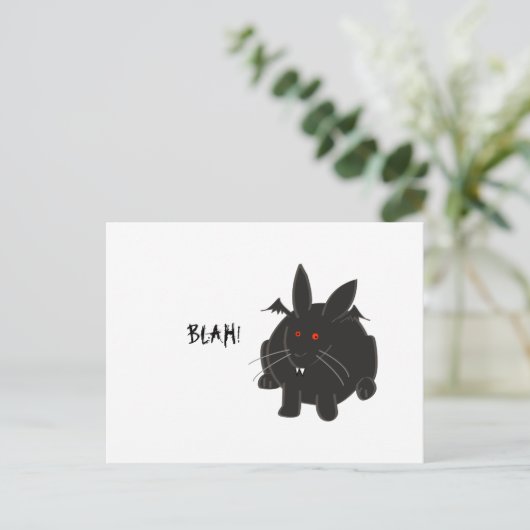 Vampire Bunneh Briefkaart (Staand voorkant)