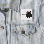 Vampire Bunneh Vierkante Button 5,1 Cm (In situ)