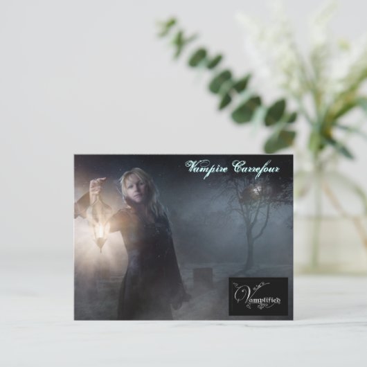 Vampire Carrefour Briefkaart (Staand voorkant)