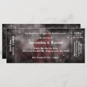 Vampire Castle Gothic Wedding Ticket Invitations (Voorkant / Achterkant)