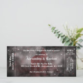 Vampire Castle Gothique Mariage Invitations (Debout devant)