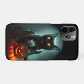 Vampire Cat and Wizard Pumpkin Halloween Surreal Case-Mate iPhone Case (Achterkant (horizontaal))