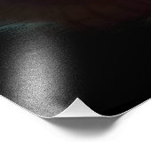 Vampire Cat and Wizard Pumpkin Halloween Surreal Foto Afdruk (Hoek)