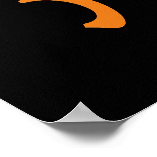 Vampire Cat and Wizard Pumpkin Halloween Surreal Poster (Hoek)