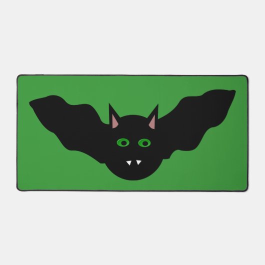 Vampire Cat Faced Bat Halloween Bureaumat (Voorkant)