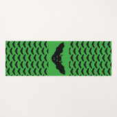Vampire Cat Faced Bat Halloween Yoga Mat (Voorkant (horizontaal))