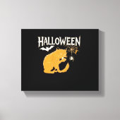 Vampire Cat's Halloween Classic T-shirt Canvas Afdruk (Voorkant)