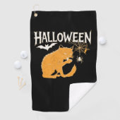 Vampire Cat's Halloween Classic T-shirt Golfhanddoek (Insitu)