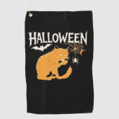 Vampire Cat's Halloween Classic T-shirt Golfhanddoek (Voorkant)