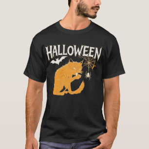 Vampire Cat's Halloween Klassiek T-Shirt
