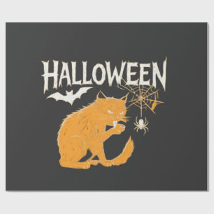 Vampire Cat's Halloween Klassiek T-Shirt Cadeaupapier