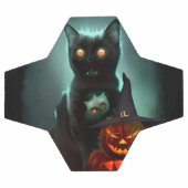 Vampire Chat et Assistant Citrouille Halloween Sur (Plat)