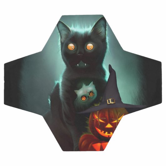 Vampire Chat et Assistant Citrouille Halloween Sur (Plat)