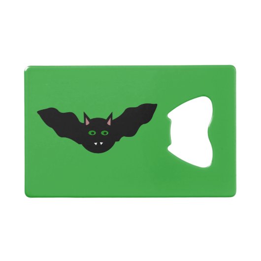 Vampire Chat Face Bat Halloween Bottle Ouverture (Devant (Horizontal))