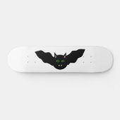 Vampire Chat Face Bat Halloween Skateboard (Horz)