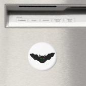 Vampire chat face chauve Halloween aimant (In Situ (Lave-vaisselle))