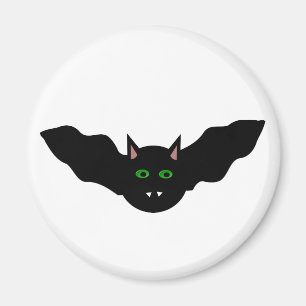 Vampire chat face chauve Halloween aimant