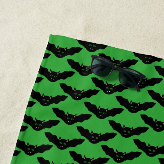 Vampire Chat Faced Chat Halloween Serviette de pla (En situation)