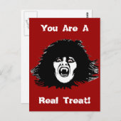 Vampire Chick is een echt verdrag Briefkaart (Voorkant / Achterkant)