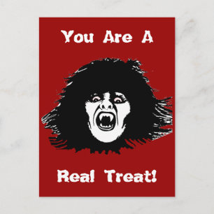 Vampire Chick is een echt verdrag Briefkaart