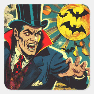  Vampire Comics Vierkante Sticker