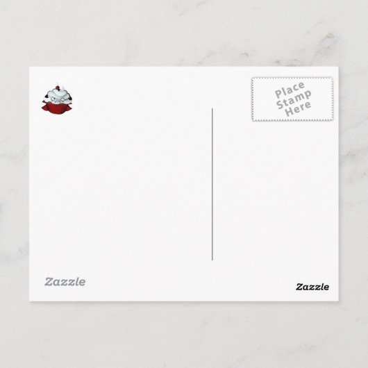 Vampire Count Cupcake Briefkaart (Achterkant)