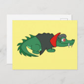 Vampire Crocodile Briefkaart (Voorkant / Achterkant)