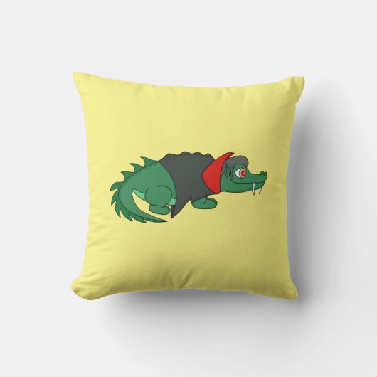 Vampire Crocodile Kussen (Voorkant)